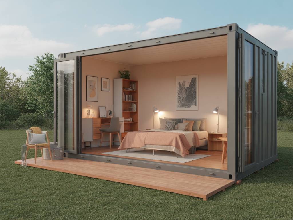 Cloisons, sols, plafonds : comment concevoir un intérieur confortable dans un container sans perdre de surface habitable